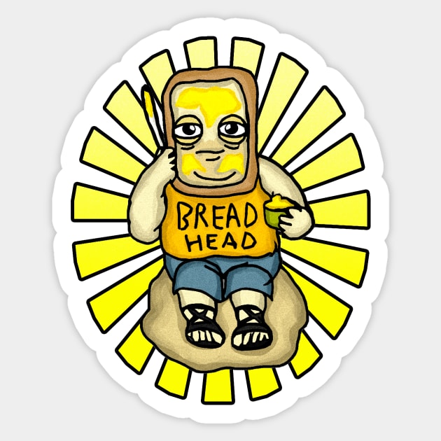 BREAD HEAD Sticker by BEAVERNIGHT